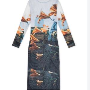 M/L Floral Long Sleeve Dress